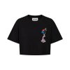 THE PRINTED COTTON JERSEY CROP TOP